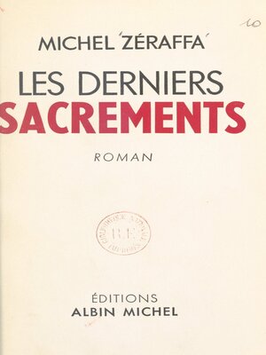 cover image of Les derniers sacrements